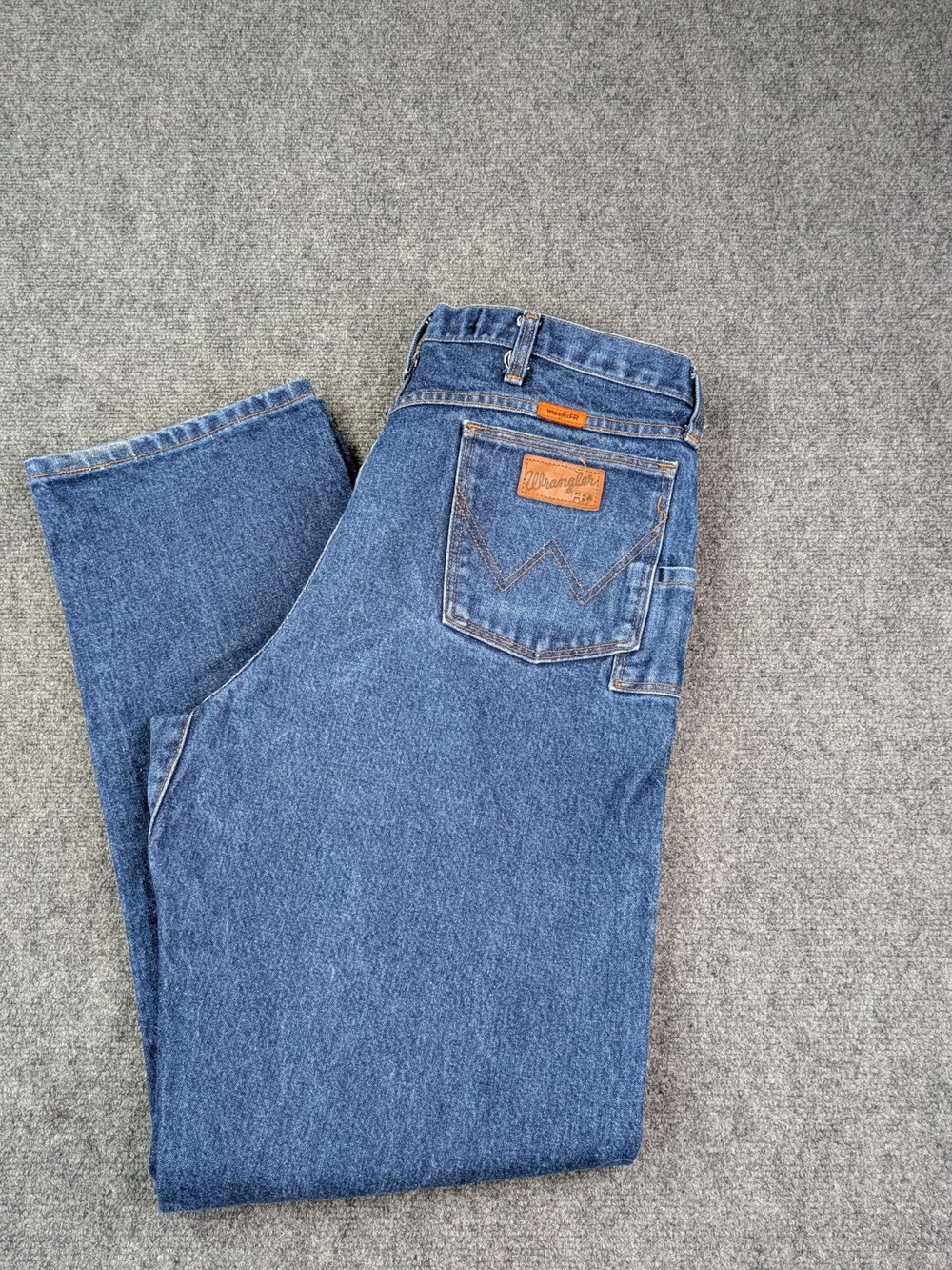 Wrangler FR Jeans Mens 38x34 Flame Resistant PBR Relaxed Fit Workwear Denim